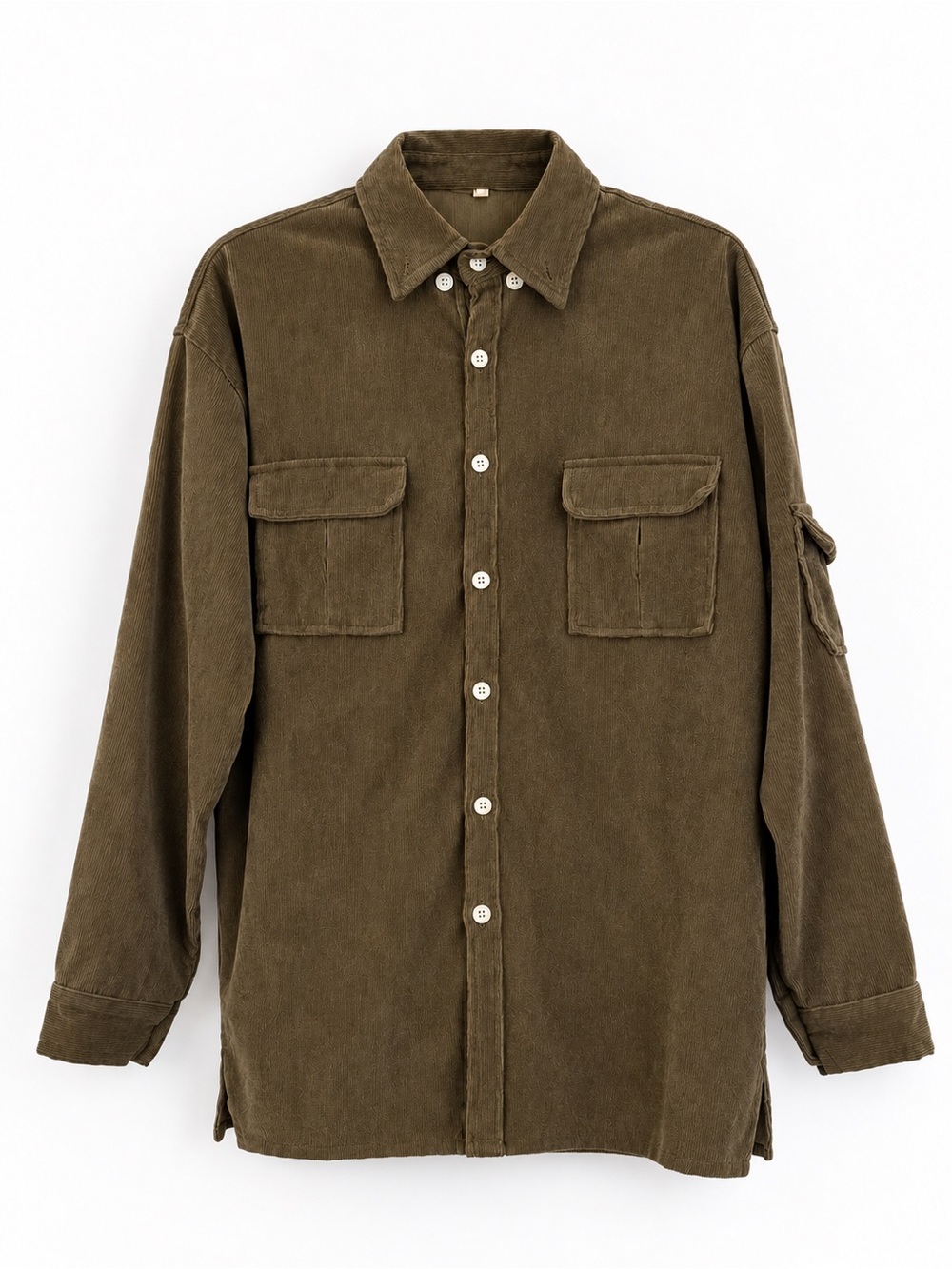 Dark Green Corduroy Shirt - Small/Medium